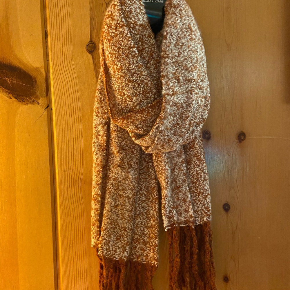 Mixit Scarf.  Oblong . Industrial Rust color ; Scarf Blanket . New.